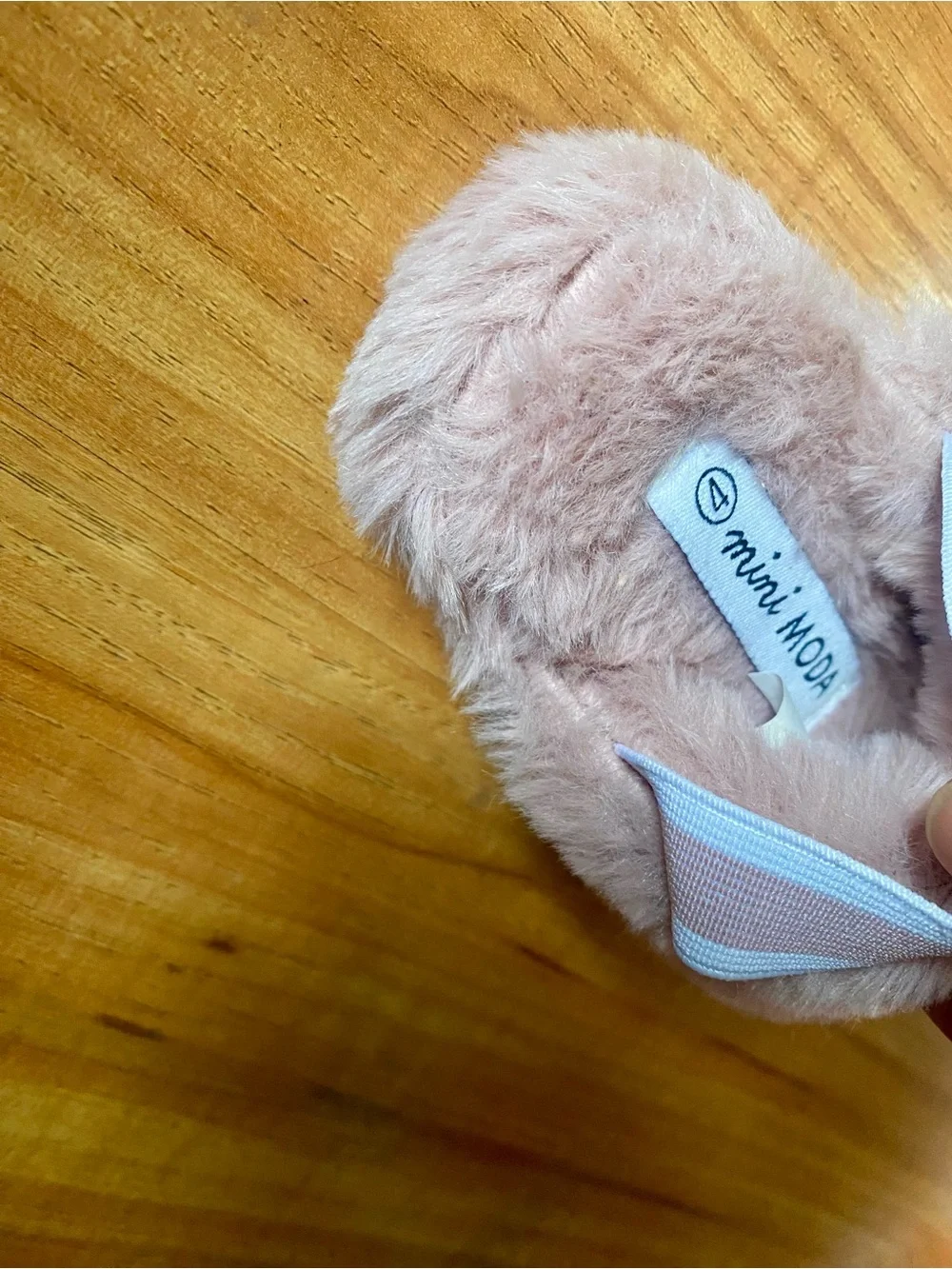 Kids Plush Slip-On Slippers with Elastic Back - Pink